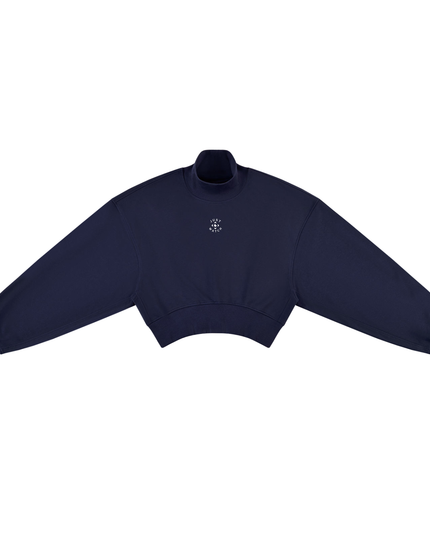 JUSTWATCH Women’s Cropped Mock Neck Sweatshirt