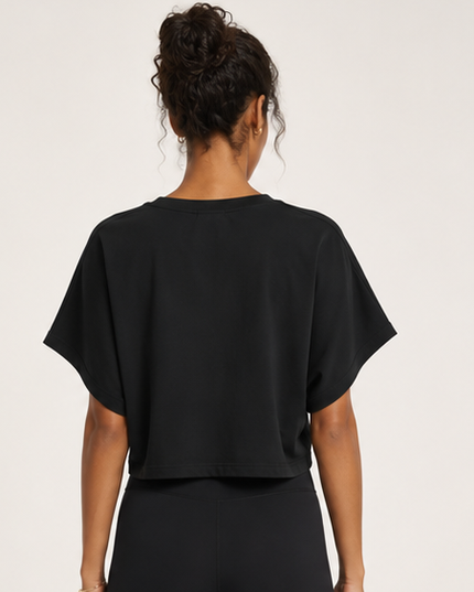JUSTWATCH Women’s Cropped Dolman T-Shirt