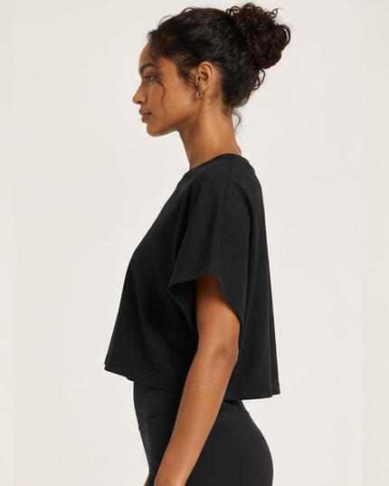 JUSTWATCH Women’s Cropped Dolman T-Shirt