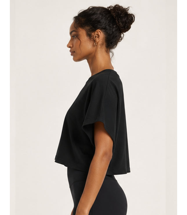 JUSTWATCH Women’s Cropped Dolman T-Shirt