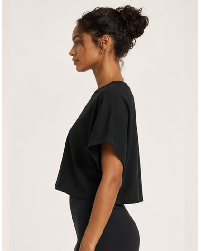 JUSTWATCH Women’s Cropped Dolman T-Shirt