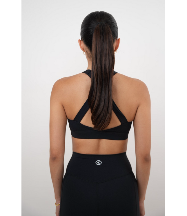 I Am Glowing Black Quick Dry Butter Bra