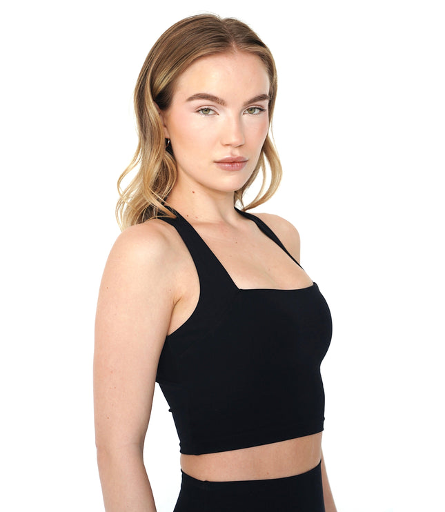 I Am Wonderful Halter Neck Black Bra