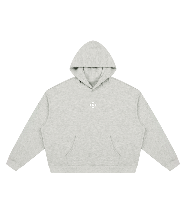 JUSTWATCH Waffle Boxy Hoodie