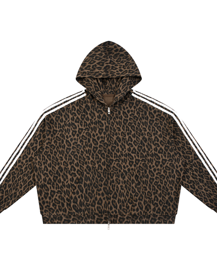 JUSTWATCH WATCHLIN LEOPARD FULL-ZIP HOODIE