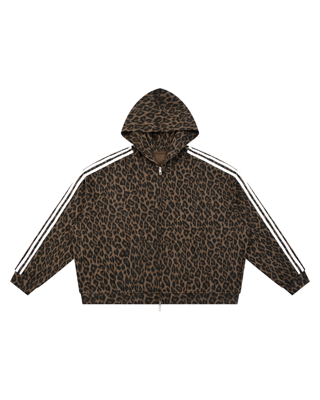 JUSTWATCH WATCHLIN LEOPARD FULL-ZIP HOODIE