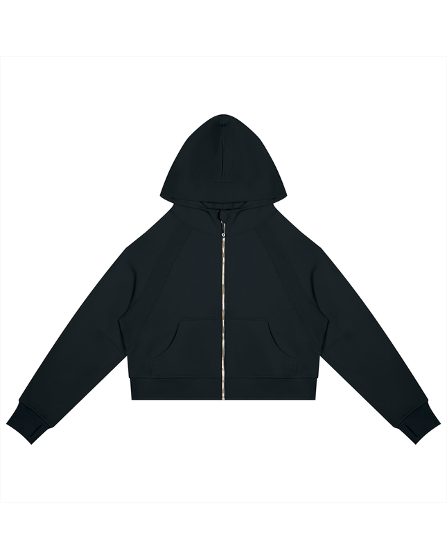 JUSTWATCH ARC Cropped Zip Hoodie