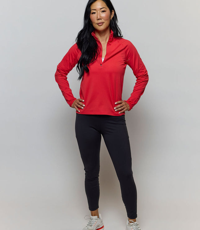 Foudy Mid-Weight Long Sleeve ½ Zip Top