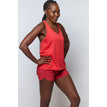 Hot Coral Ruby Stripe / XS