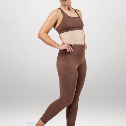 Women's SOHO Full Length High Waist Leggings (City Mocha)