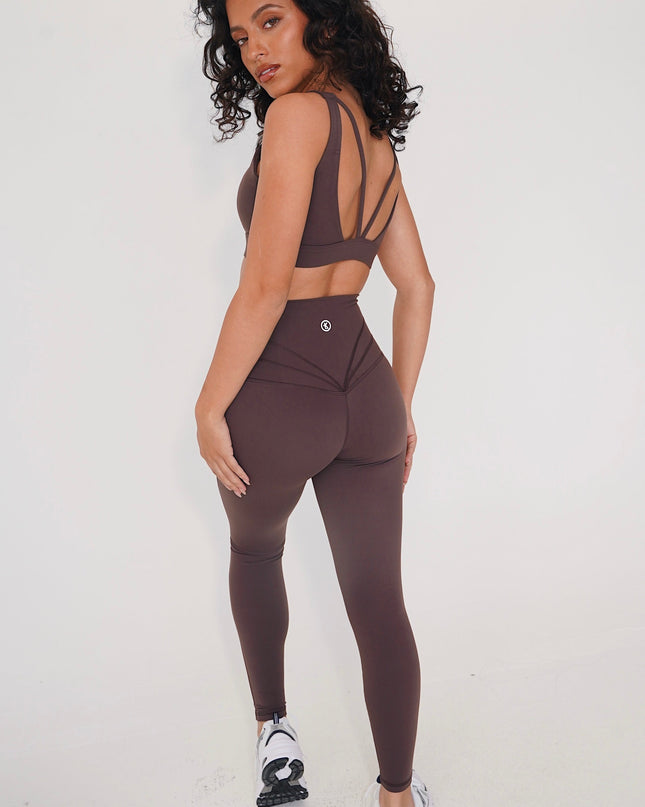 I am Beautifully Radiant Quick Dry Coffee Yoga Legging