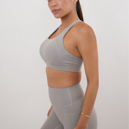 I Am Glowing Frosty Gray Quick Dry Butter Legging