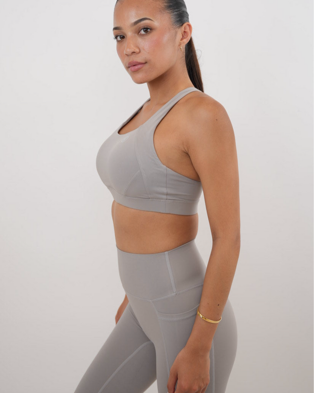 I Am Glowing Frosty Gray Quick Dry Butter Legging