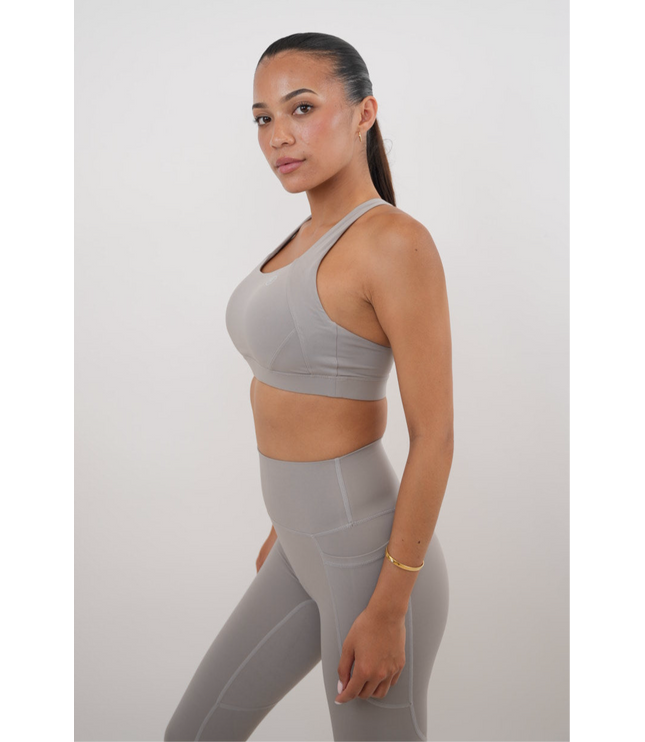I Am Glowing Frosty Gray Quick Dry Butter Legging