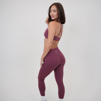 My Time Is Divine Plum Sculpt V-Waist Legging
