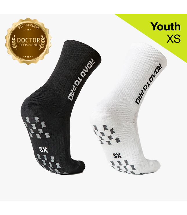 Youth/XS Anti-Slip Tennis Socks - 1 Pair