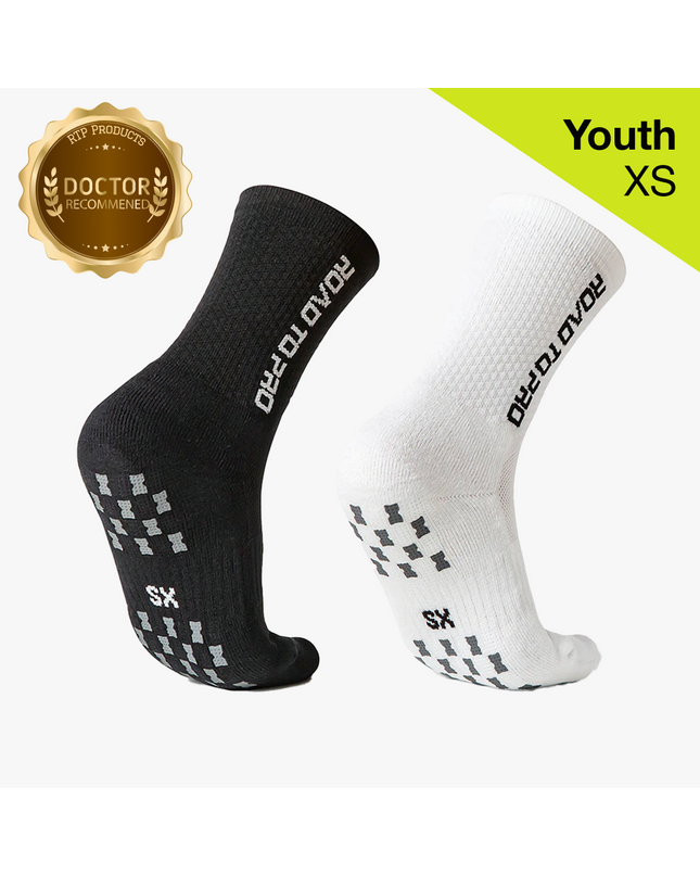 Youth/XS Anti-Slip Tennis Socks - 1 Pair