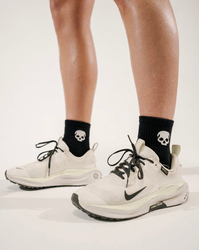 "ICON" QUARTER-LENGTH SOCKS - BLACK