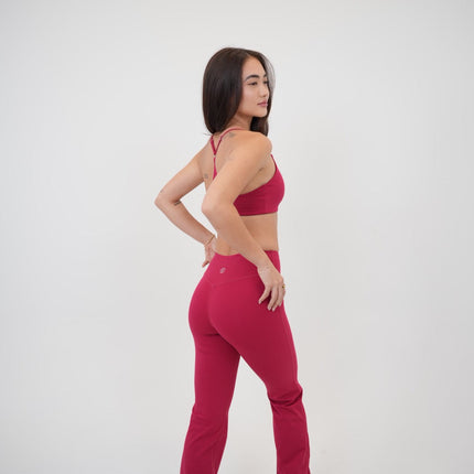 I Live in Luxury Red Sports Bra
