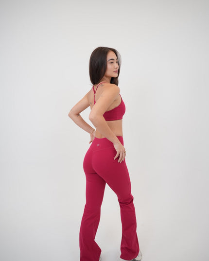 I Live in Luxury Red Sports Bra