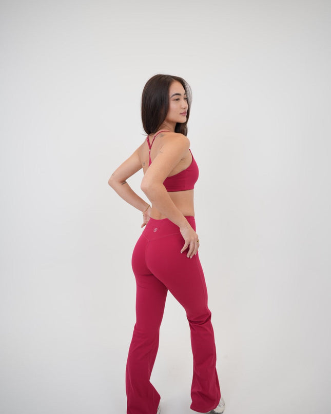 I Live in Luxury Red Sports Bra