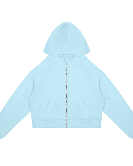 JUSTWATCH ARC Cropped Zip Hoodie