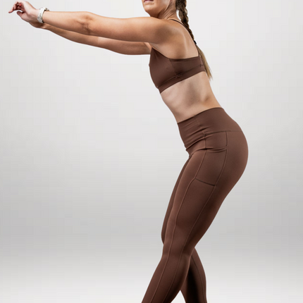 Women's SOHO Full Length High Waist Leggings (City Mocha)