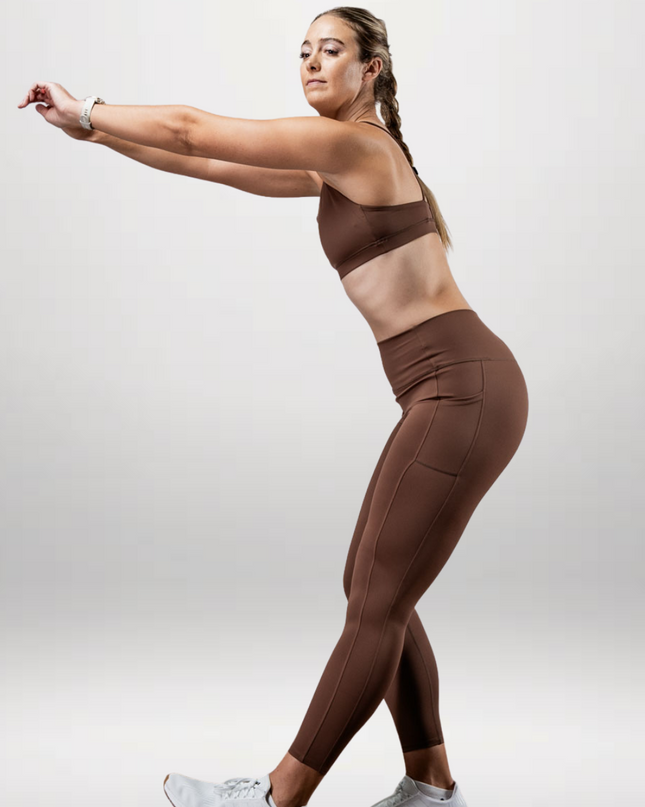 Women's SOHO Full Length High Waist Leggings (City Mocha)