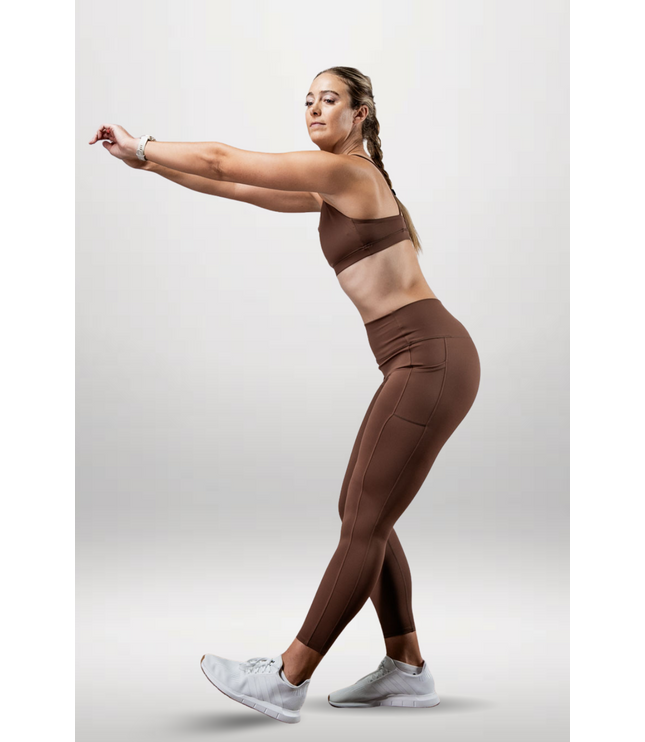 Women's SOHO Full Length High Waist Leggings (City Mocha)