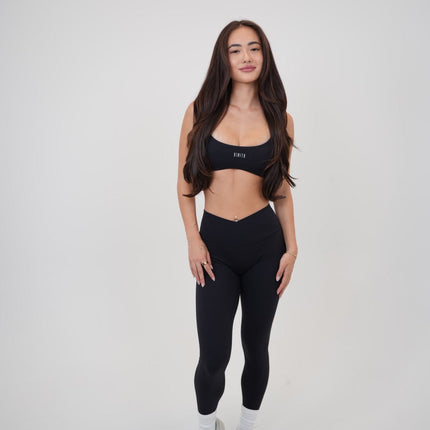 My Time Is Divine Black Sculpt V-Waist Legging