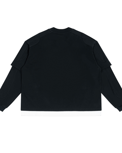 JUSTWATCH OFFSET Layered Long Sleeve Tee