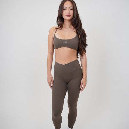My Time Is Divine Brown Cross-Back Butter Soft Bra