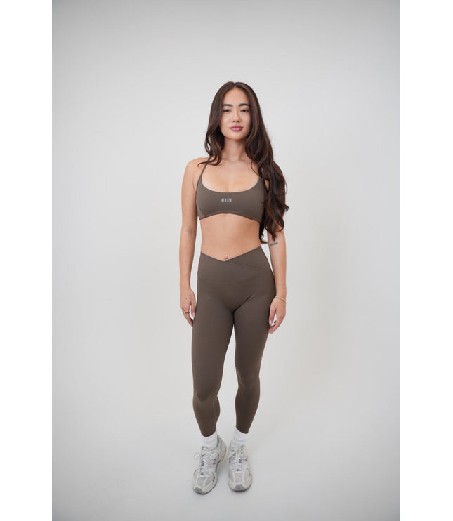 My Time Is Divine Brown Cross-Back Butter Soft Bra
