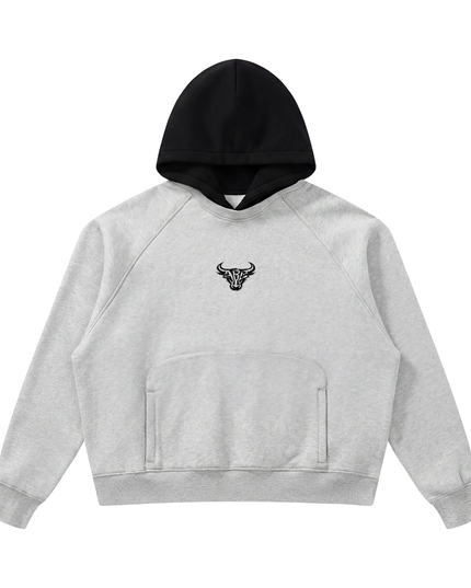 JUSTWATCH x BULL Oversized Thermal Block Hoodie
