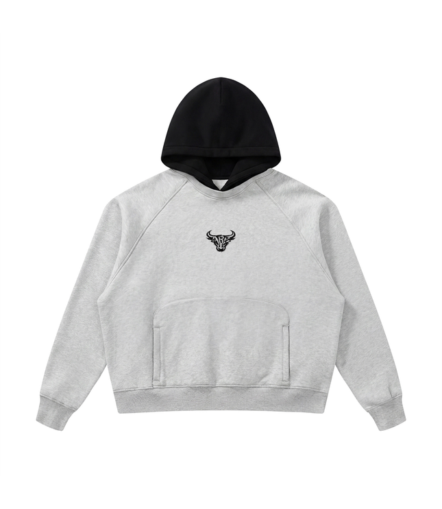 JUSTWATCH x BULL Oversized Thermal Block Hoodie