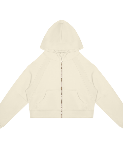 JUSTWATCH ARC Cropped Zip Hoodie