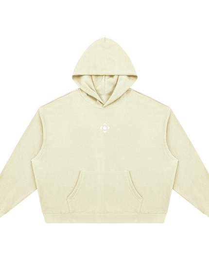 JUSTWATCH Waffle Boxy Hoodie