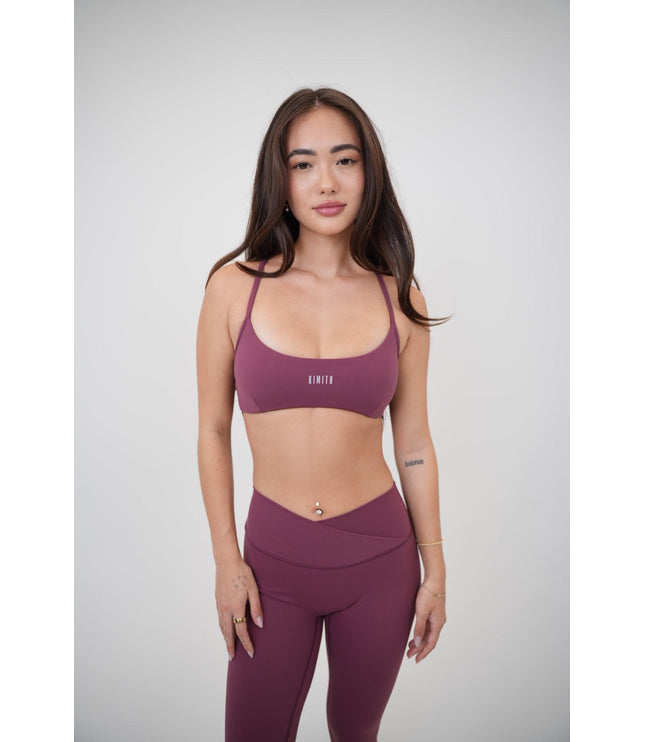 My Time Is Divine Plum Sculpt V-Waist Legging