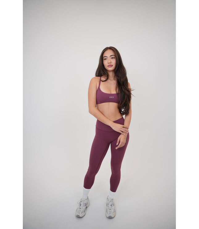 My Time Is Divine Plum Sculpt V-Waist Legging