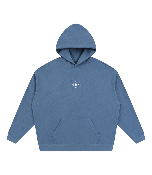 JUSTWATCH Waffle Boxy Hoodie