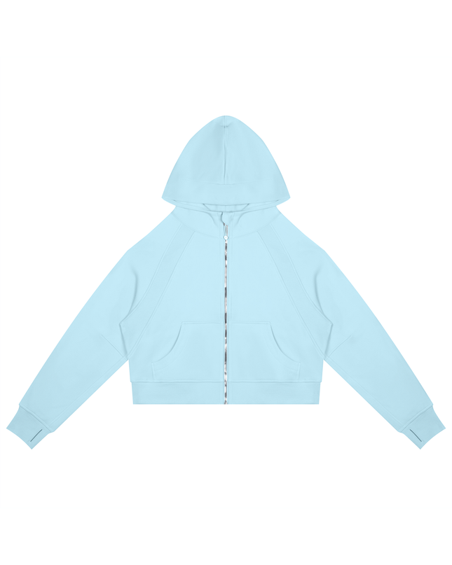 JUSTWATCH ARC Cropped Zip Hoodie