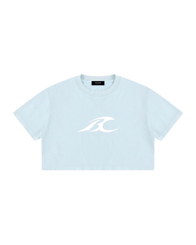 Chiu x JUSTWATCH Heavyweight Ladies Mineral Crop Tee