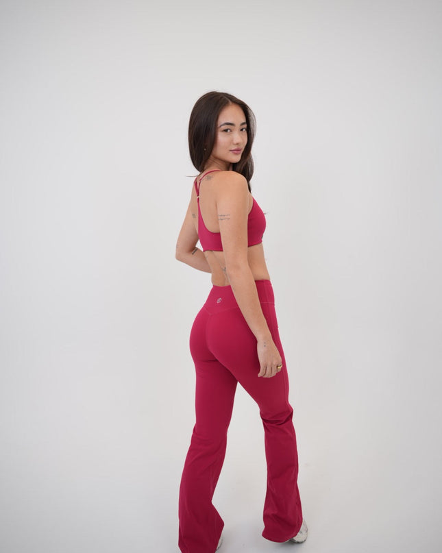 I Live in Luxury Red Sports Bra