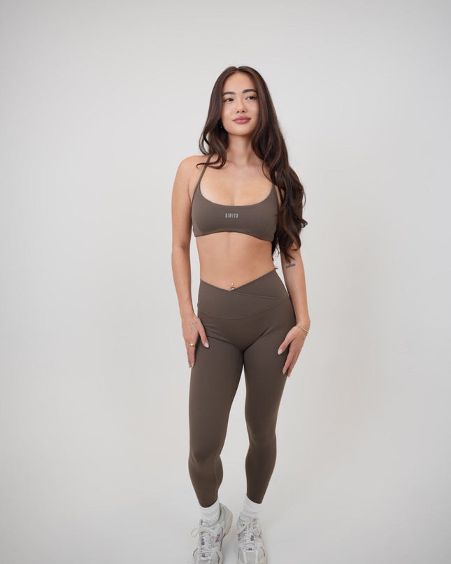 My Time Is Divine Brown Sculpt V-Waist Legging
