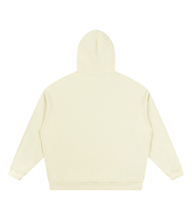 JUSTWATCH Waffle Boxy Hoodie