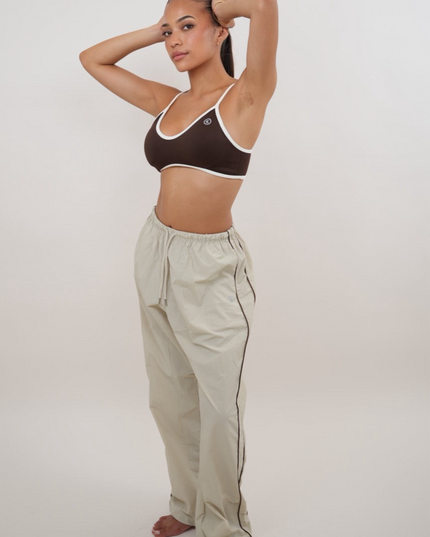 I Accept Change with Grace Beige Versatile Relaxed Fit Pant