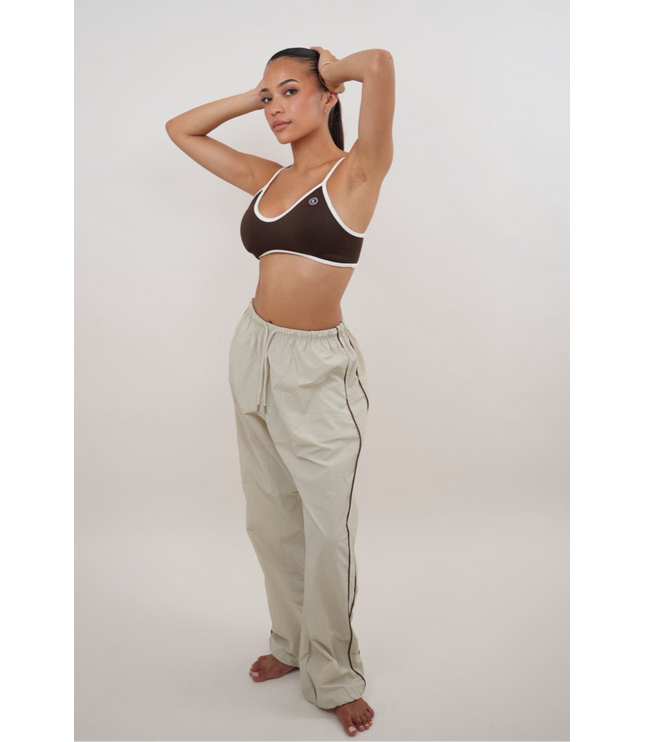 I Accept Change with Grace Beige Versatile Relaxed Fit Pant