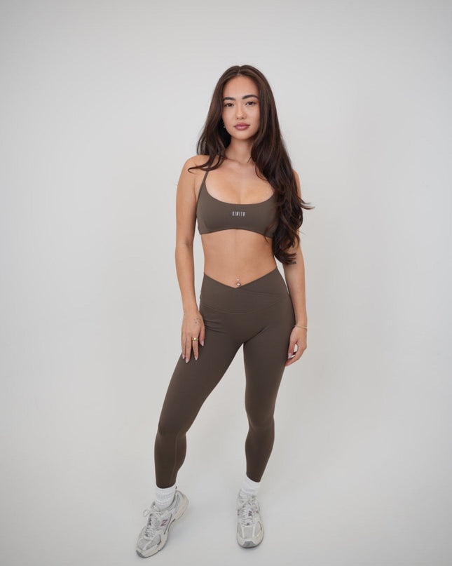 My Time Is Divine Brown Cross-Back Butter Soft Bra