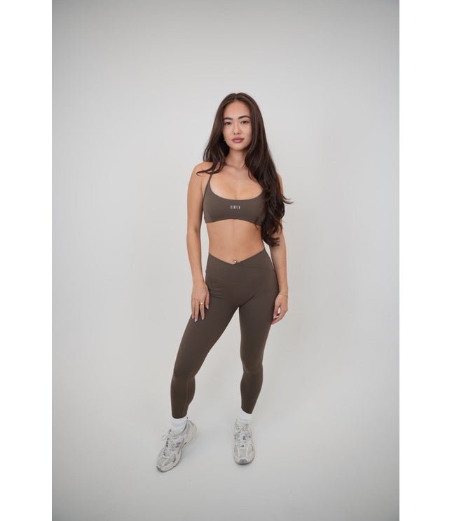 My Time Is Divine Brown Cross-Back Butter Soft Bra