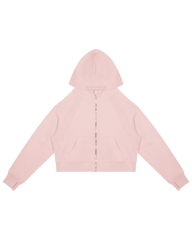JUSTWATCH ARC Cropped Zip Hoodie